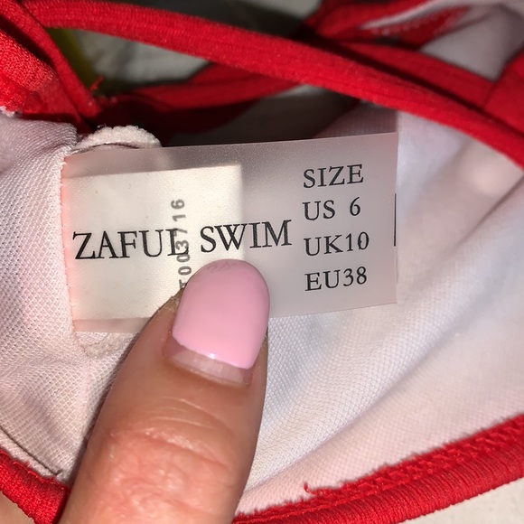 Zaful bandeau bikini bundle yellow and red - Picture 4 of 4